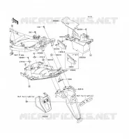 REAR FENDER voor Kawasaki ER-6N 2008