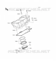 CYLINDER   PISTON  voor Kawasaki ER-6N 2010