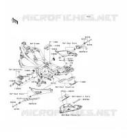 FRAME PARTS (COUVERTURE) voor Kawasaki ER-6N 2010