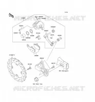 REAR BRAKE voor Kawasaki ER-6N 2010
