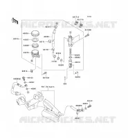REAR MASTER CYLINDER voor Kawasaki ER-6N 2010