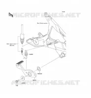 BRAKE PEDAL voor Kawasaki ER-6N ABS 2010
