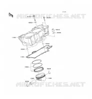 CYLINDER   PISTON  voor Kawasaki ER-6N ABS 2010