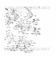 FOOTREST voor Kawasaki ER-6N ABS 2010