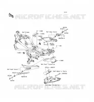 FRAME PARTS (COUVERTURE) voor Kawasaki ER-6N ABS 2010