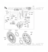 FRONT BRAKE voor Kawasaki ER-6N ABS 2010