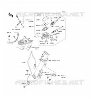 FRONT MASTER CYLINDER voor Kawasaki ER-6N ABS 2010
