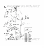 FUEL TANK voor Kawasaki ER-6N ABS 2010