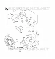 REAR BRAKE voor Kawasaki ER-6N ABS 2010