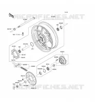 REAR HUB voor Kawasaki ER-6N ABS 2010