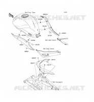 SIDE COVERS   CHAIN COVER voor Kawasaki ER-6N ABS 2010