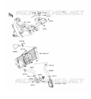 WATER PIPE voor Kawasaki ER-6N ABS 2010