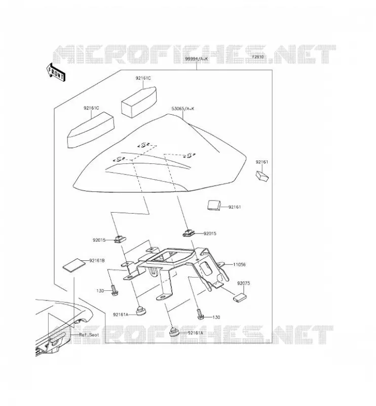 ACCESSORY (COUVRE SELLE) Kawasaki MOTOS 650 2012 ER-6N  ER650ECF