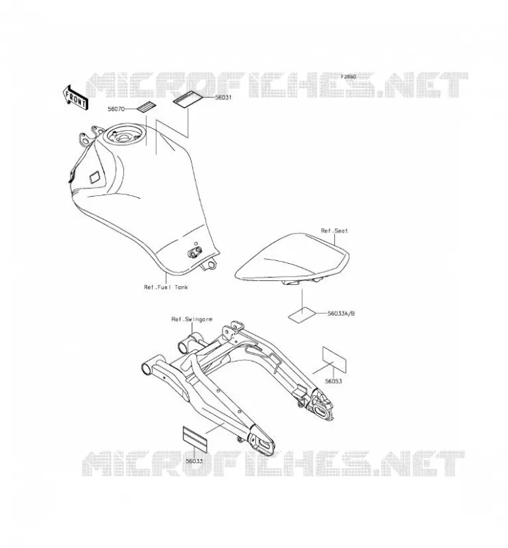 LABELS Kawasaki MOTOS 650 2012 ER-6N  ER650ECF