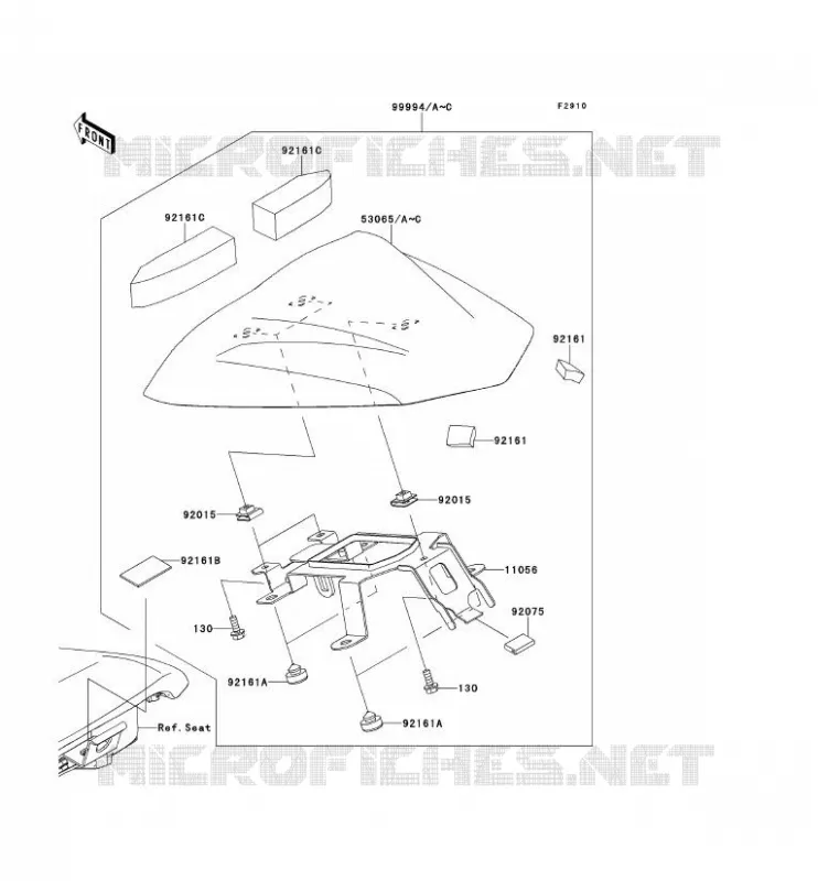 ACCESSORY (COUVRE SELLE) Kawasaki MOTOS 650 2012 ER-6N  ER650ECF