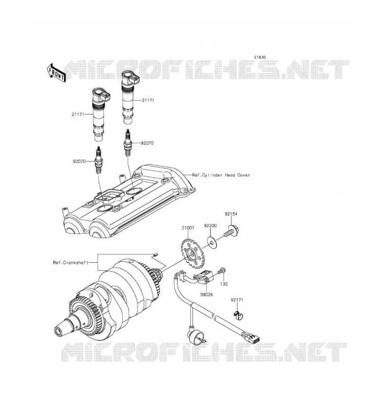 IGNITION SYSTEM Kawasaki MOTOS 650 2012 ER-6N ABS  ER650FCF