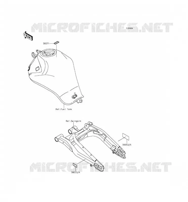 LABELS Kawasaki MOTOS 650 2013 ER-6N ABS  ER650FDS