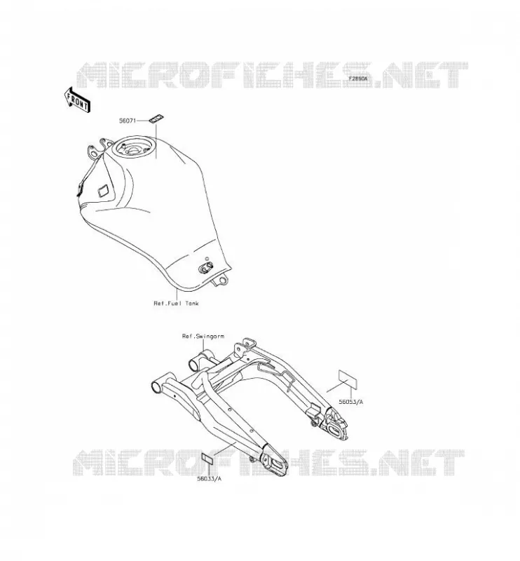 LABELS Kawasaki MOTOS 650 2013 ER-6N ABS  ER650FDS