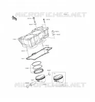 CYLINDER   PISTON  voor Kawasaki ER-6N ABS 2015