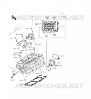 CYLINDER HEAD voor Kawasaki ER-6N ABS 2015