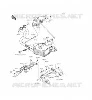 EXHAUST voor Kawasaki ER-6N ABS 2015