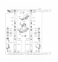 FRONT FORK voor Kawasaki ER-6N ABS 2015
