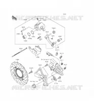 REAR BRAKE voor Kawasaki ER-6N ABS 2015