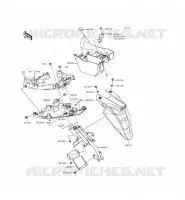 REAR FENDER voor Kawasaki ER-6N ABS 2015