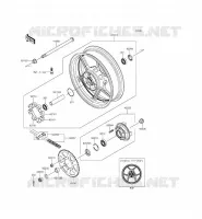 REAR HUB voor Kawasaki ER-6N ABS 2015