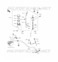 REAR MASTER CYLINDER voor Kawasaki ER-6N ABS 2015