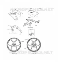 STICKER(WHITE) voor Kawasaki ER-6N ABS 2015