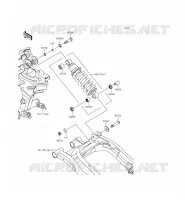 SUSPENSION   SHOCK ABSORBER voor Kawasaki ER-6N ABS 2015