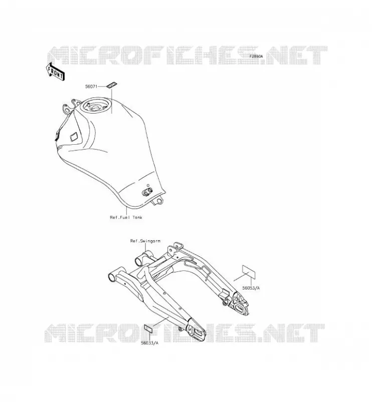 LABELS Kawasaki MOTOS 650 2016 ER-6N ABS  ER650FGF