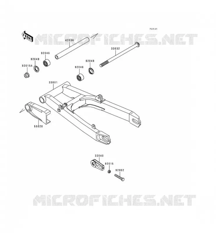 SWINGARM Kawasaki MOTOS 250 1999 NINJA 250R  EX250-F13