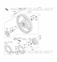 REAR WHEEL   CHAIN voor Kawasaki NINJA 250R 2001