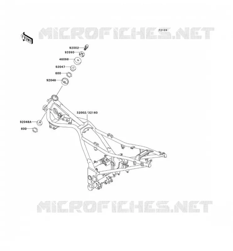 CHASSIS Kawasaki MOTOS 250 2002 NINJA 250R  EX250-F16