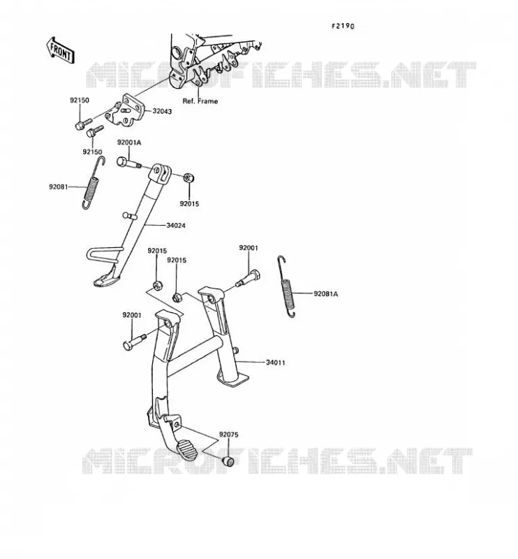 STAND Kawasaki MOTOS 250 1988 GPX250R  EX250-F2