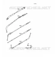 CABLES voor Kawasaki GPX250R 1989