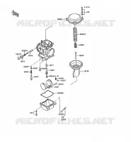 CARBURETOR PARTS voor Kawasaki GPX250R 1989