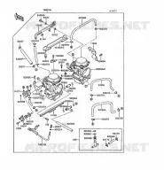 CARBURETOR voor Kawasaki GPX250R 1989