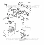 CHASSIS ELECTRICAL EQUIPMENT voor Kawasaki GPX250R 1989