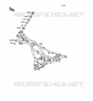 CHASSIS voor Kawasaki GPX250R 1989