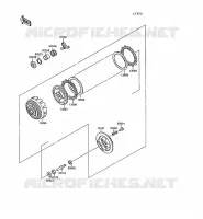 CLUTCH voor Kawasaki GPX250R 1989