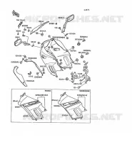 COWLING voor Kawasaki GPX250R 1989