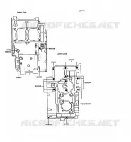 CRANKCASE BOLT voor Kawasaki GPX250R 1989