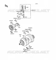 CRANKSHAFT voor Kawasaki GPX250R 1989