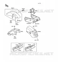 FENDER voor Kawasaki GPX250R 1989
