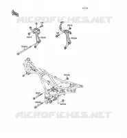 FRAME PARTS (COUVERTURE) voor Kawasaki GPX250R 1989