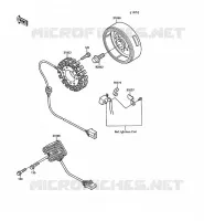 GENERATOR voor Kawasaki GPX250R 1989