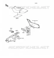 LABELS voor Kawasaki GPX250R 1989